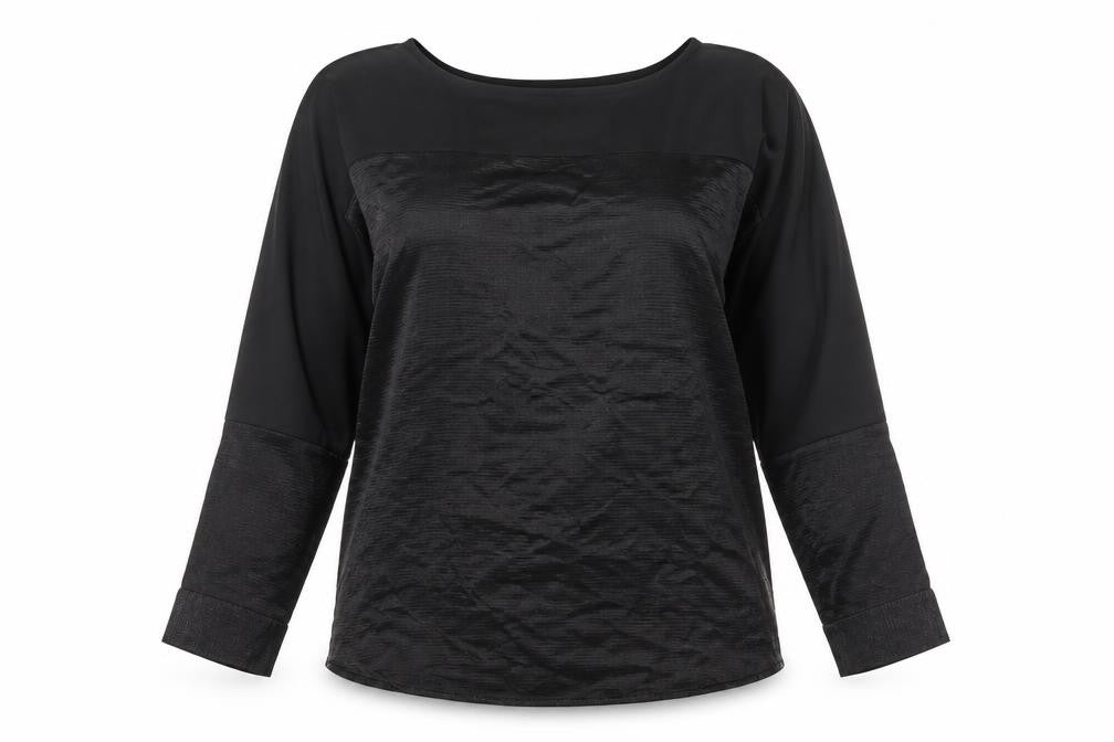 Oasis Women's Black Boat Neck Top - Size M