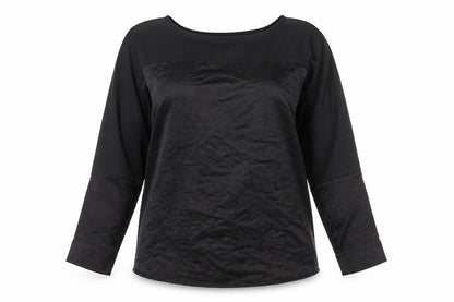 Oasis Women's Black Boat Neck Top - Size M