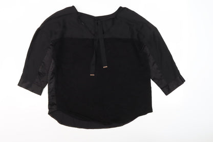 Oasis Women's Black Boat Neck Top - Size M