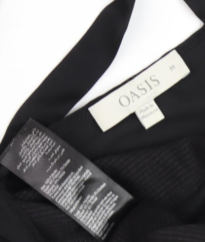 Oasis Women's Black Boat Neck Top - Size M