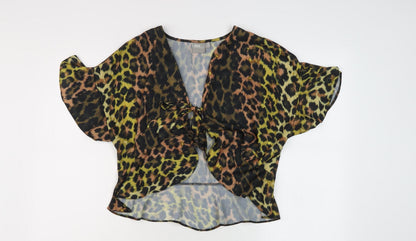 Additional front view of ASOS Women's Multicoloured Kimono Blouse S