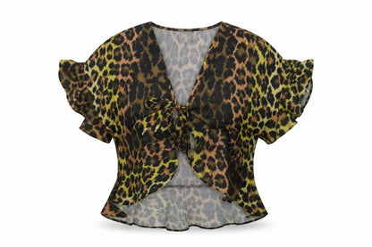 Front view of ASOS Women's Multicoloured Kimono Blouse S