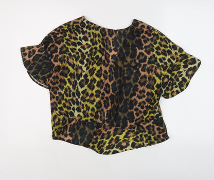 Back view of ASOS Women's Multicoloured Kimono Blouse S