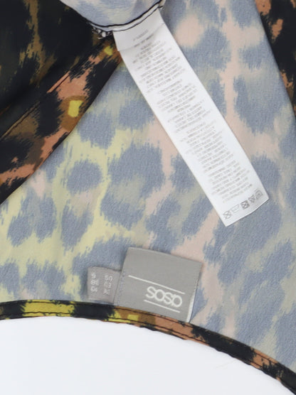 Close-up detail of ASOS Women's Multicoloured Kimono Blouse S