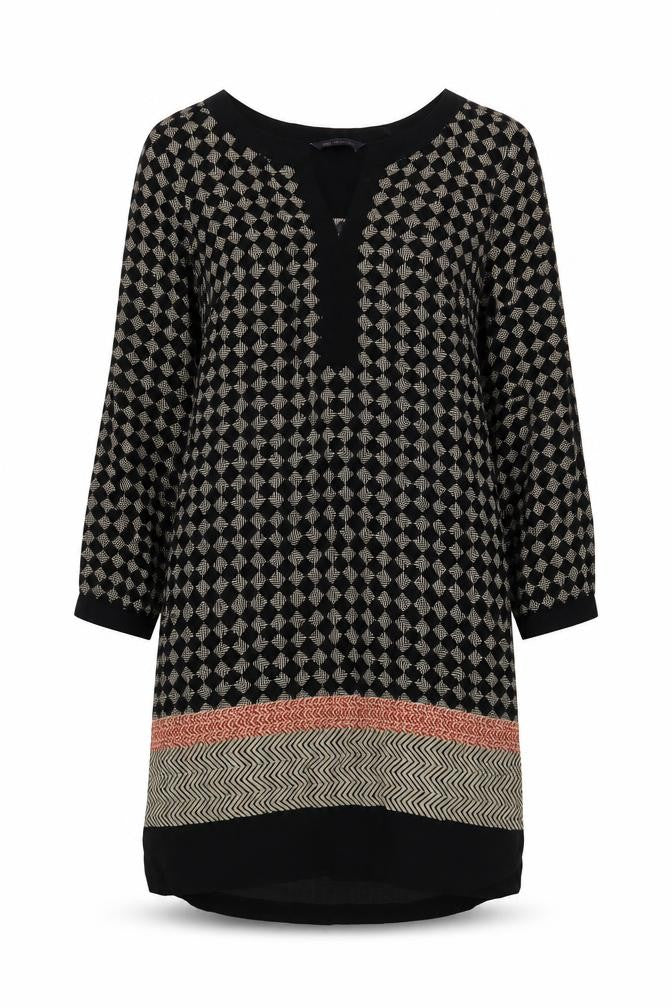 Marks & Spencer Women's Black Geometric Dress, Size 12