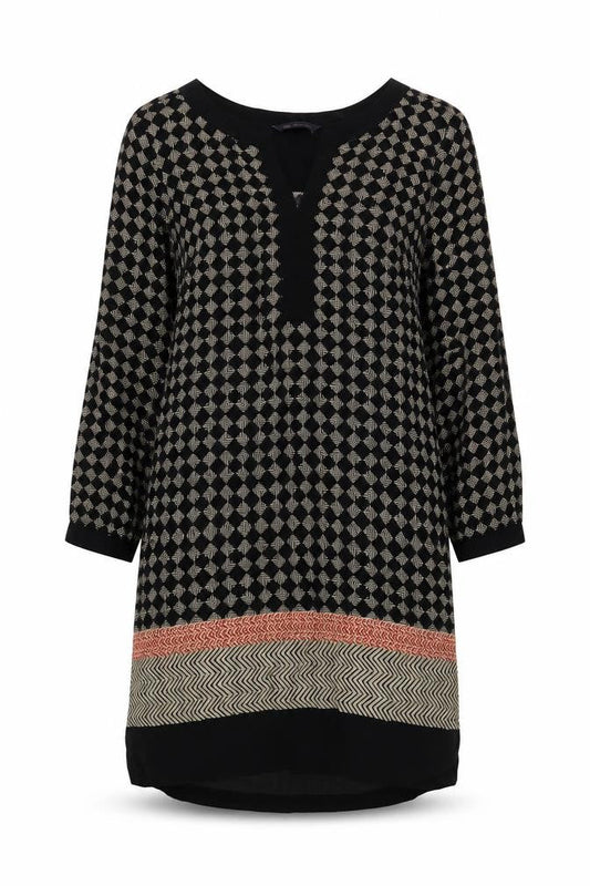 Marks & Spencer Women's Black Geometric Dress, Size 12
