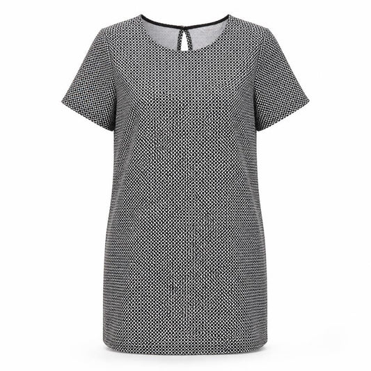 Dorothy Perkins Women's Black Geometric Sheath Dress 12