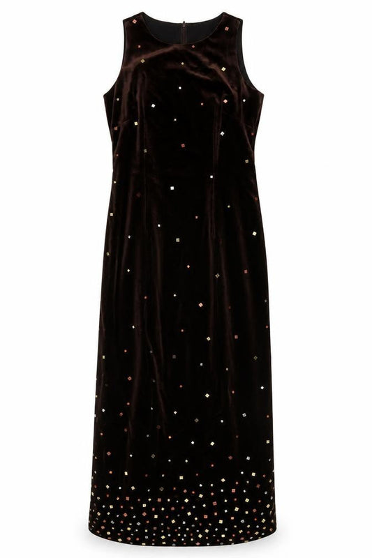 Special Occasions Black Velvet Sheath Dress Size 10