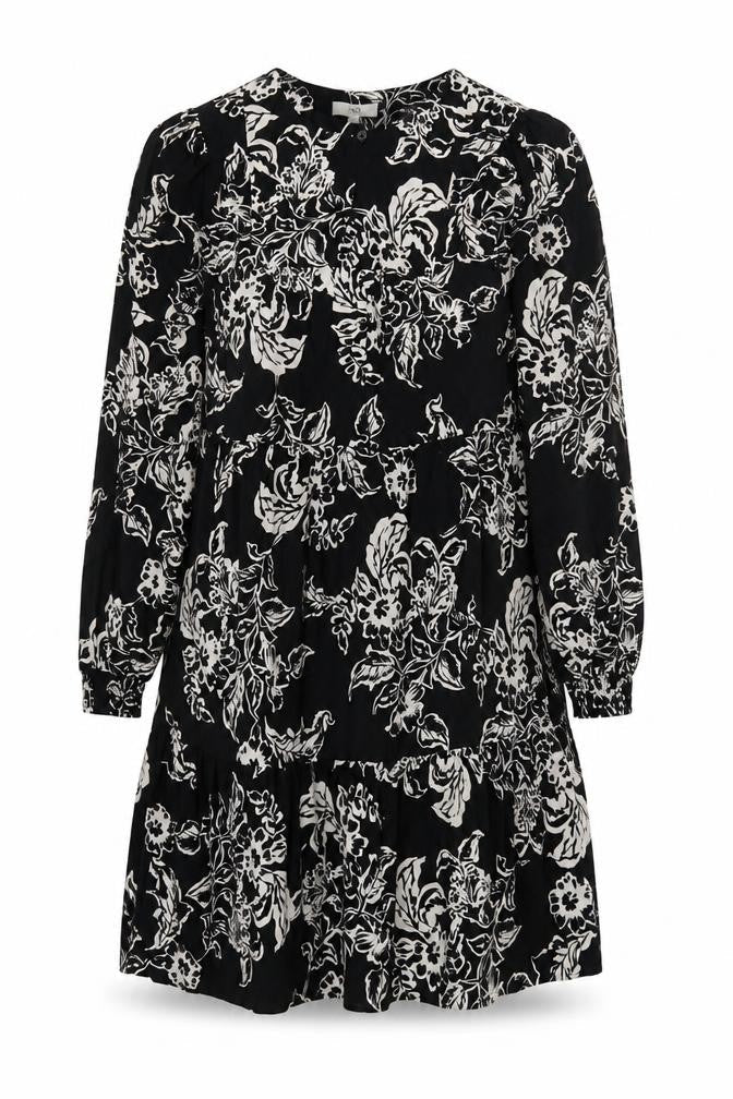 Marks & Spencer Women Black Floral Dress Size 8