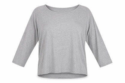 Warehouse Women's Grey 3/4 Sleeve Basic T-Shirt Size 14