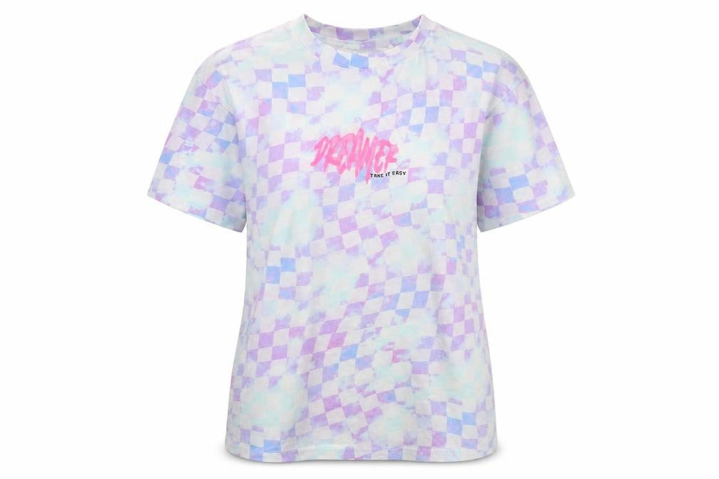 Next Women's Multicoloured Check T-Shirt Size 12