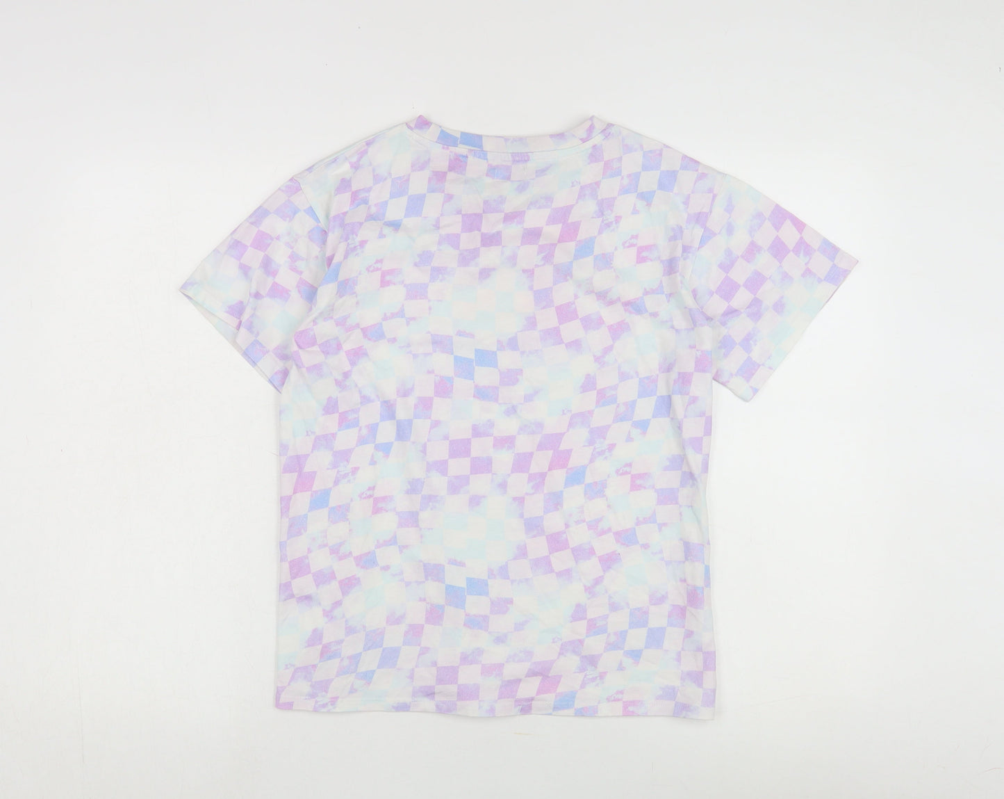 Next Women's Multicoloured Check T-Shirt Size 12
