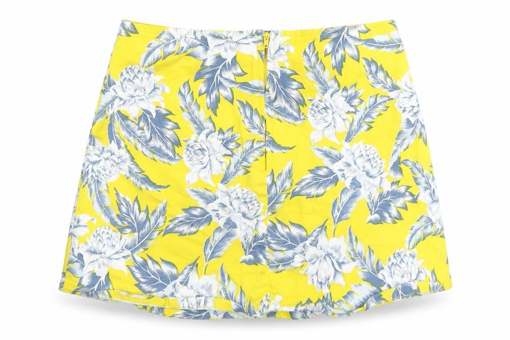 Noir Women's Floral Yellow Skirt S