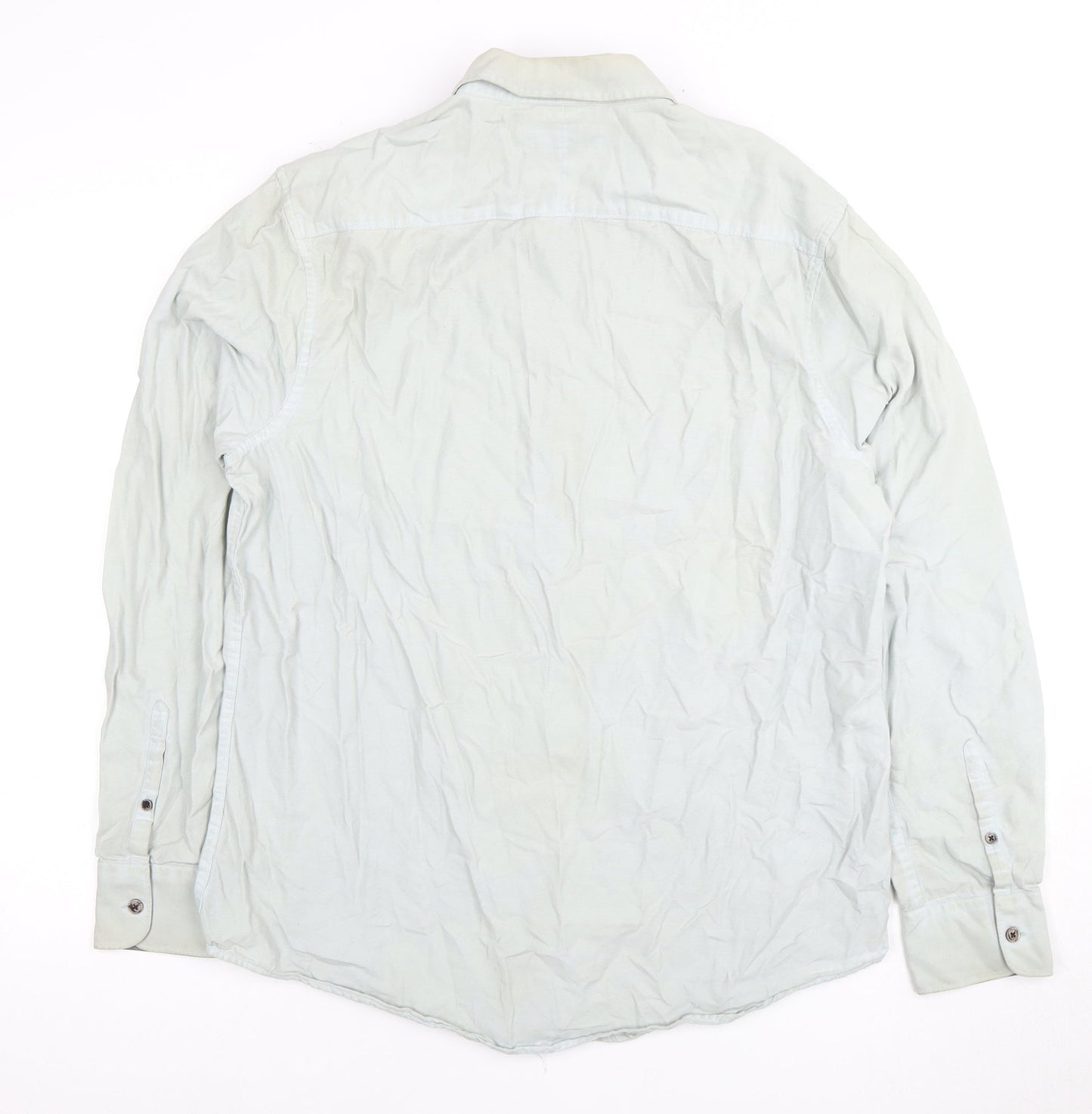 Penguin Men's White Cotton Long Sleeve Shirt