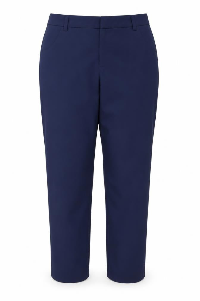 Quiz Women's Blue Trousers, Size 12, Regular Fit