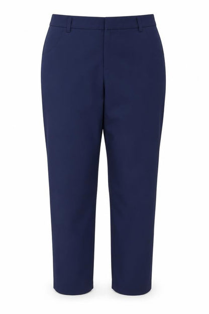 Quiz Women's Blue Trousers, Size 12, Regular Fit