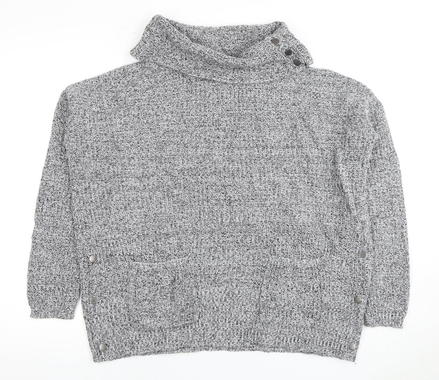 Next Women's Grey Roll Neck Jumper Size S