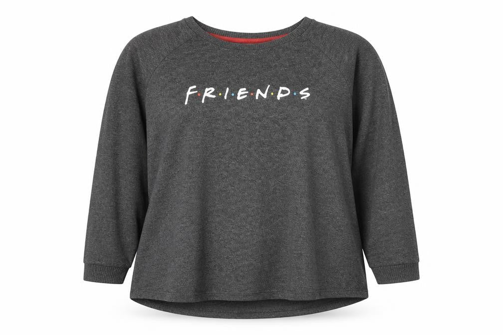 Primark Women's Grey Friends Logo Nightshirt XL