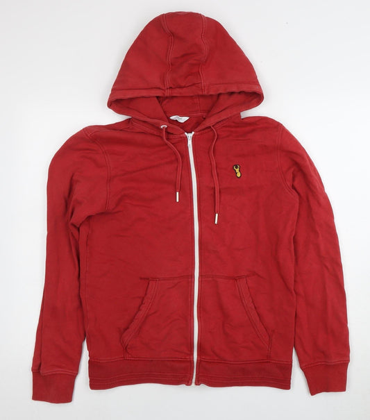 Next Men's Red Full Zip Hoodie, Size S