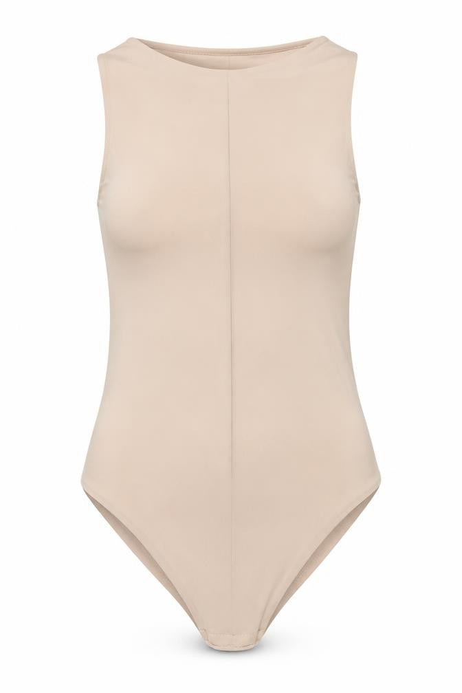 I Saw It First Women's Beige Sleeveless Bodysuit Size 10