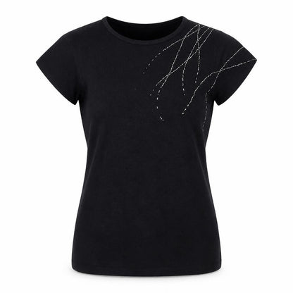 Select Women's Black T-Shirt, M, Short Sleeve, Basic