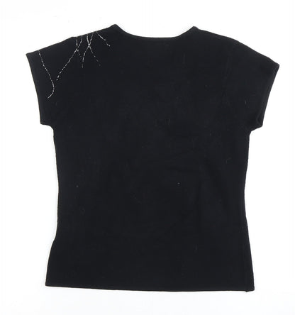 Select Women's Black T-Shirt, M, Short Sleeve, Basic