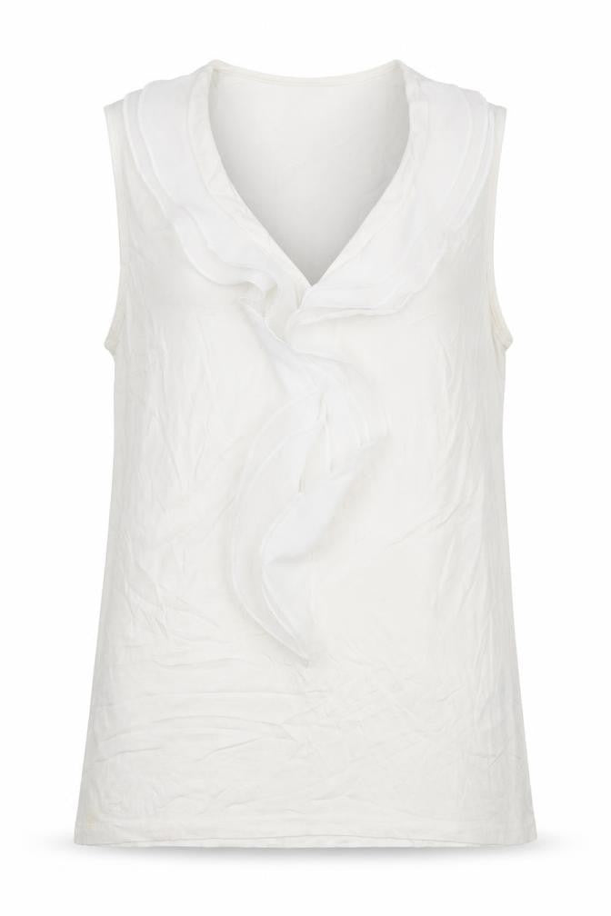 H&M Women's White V-Neck Blouse, Size 12, Casual Summer Wear