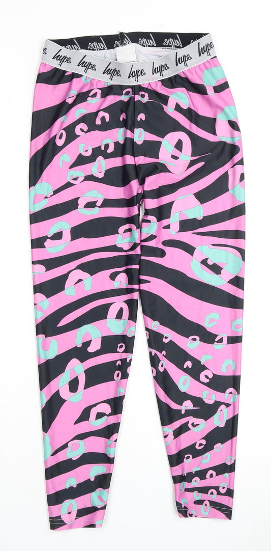Hype Girls Multicoloured Animal Print Leggings 11-12 Years