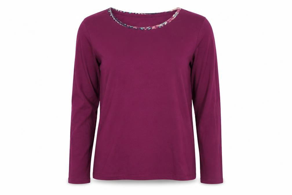 Lands' End Women's Purple T-Shirt S - Classic Style