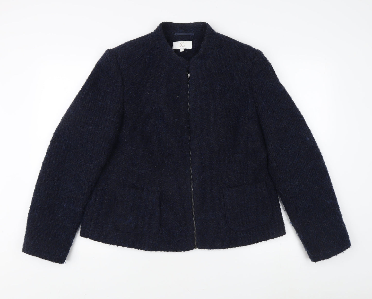 CC Women's Blue Jacket Size 18 Acrylic Blend