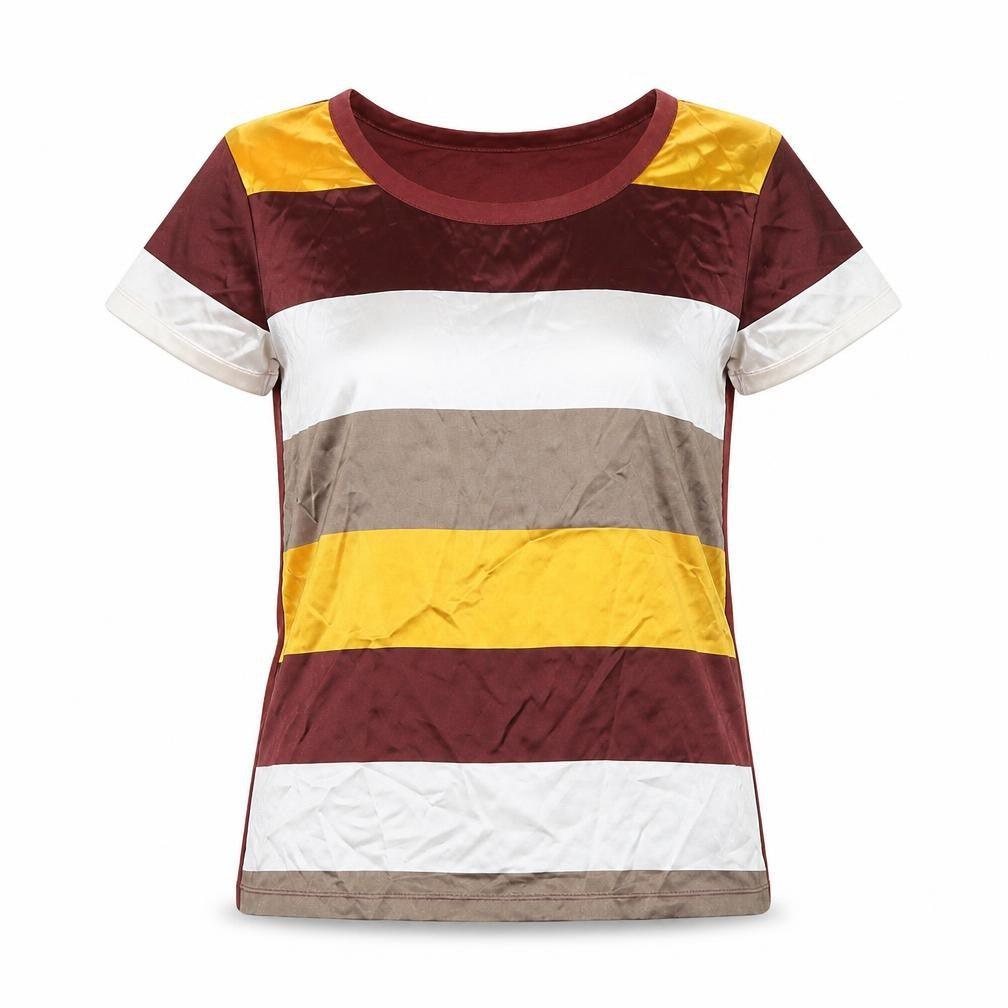 Esprit Women's Multicoloured L Striped T-Shirt