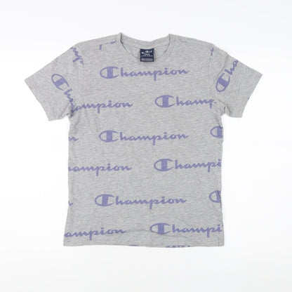 Champion Womens Grey Basic T-Shirt L for