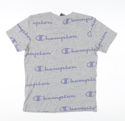 Champion Womens Grey Basic T-Shirt L for