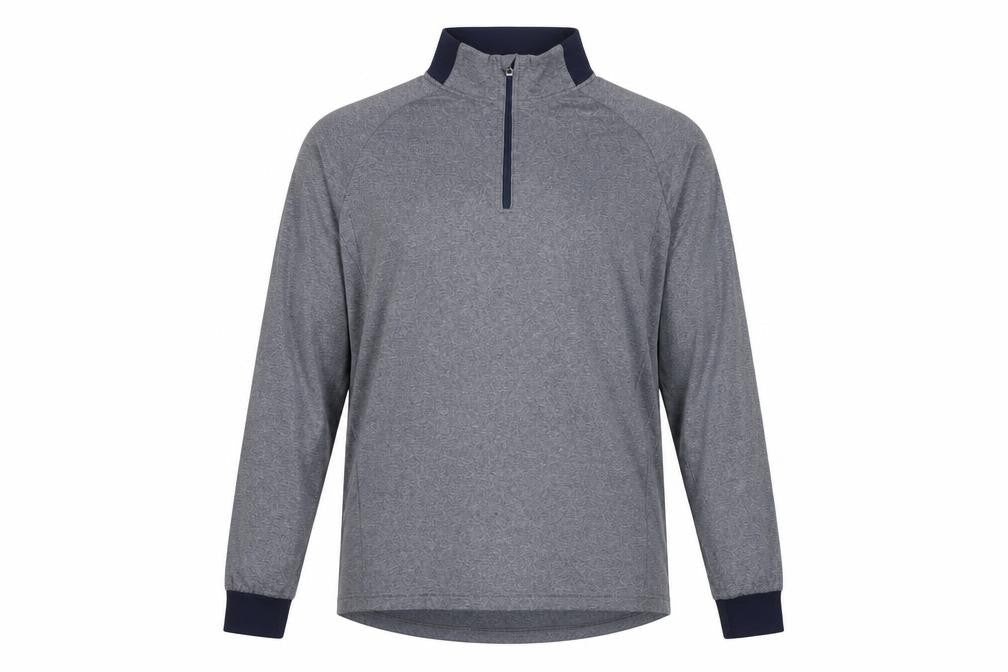 Pádraig Harrington Men's Grey 1/4 Zip Sweatshirt L