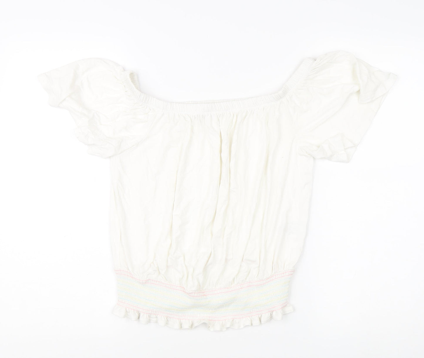 Next Women's Off the Shoulder White Blouse - Size 12