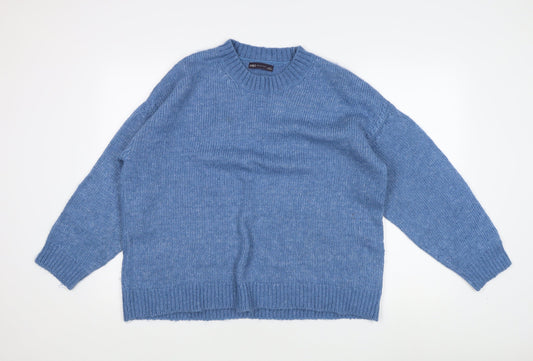 Marks and Spencer Women's Blue Pullover Jumper Large