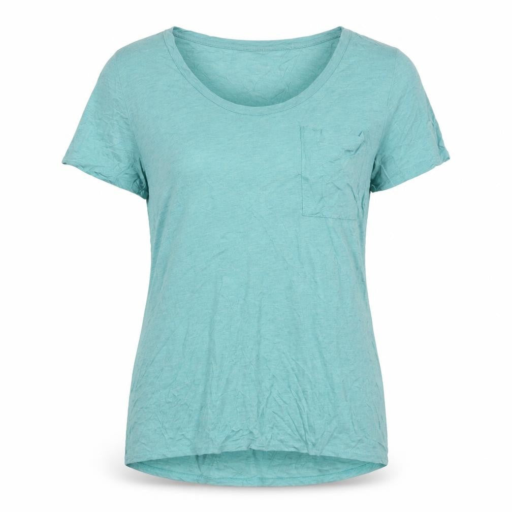 Women's XL Blue Modal T-Shirt with Scoop Neck