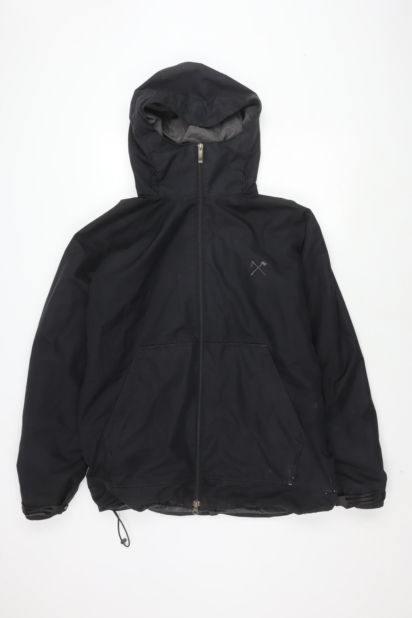 Bonfire Men's Black L Rain Coat Jacket Lined