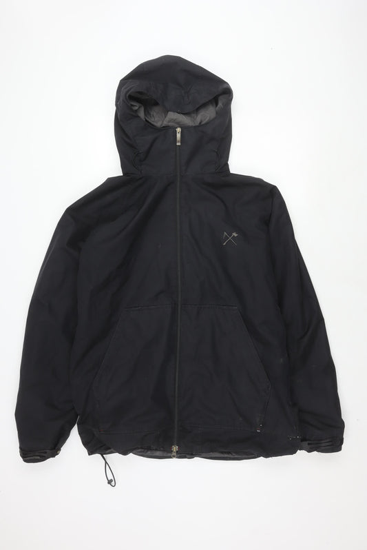 Bonfire Men's Black L Rain Coat Jacket Lined