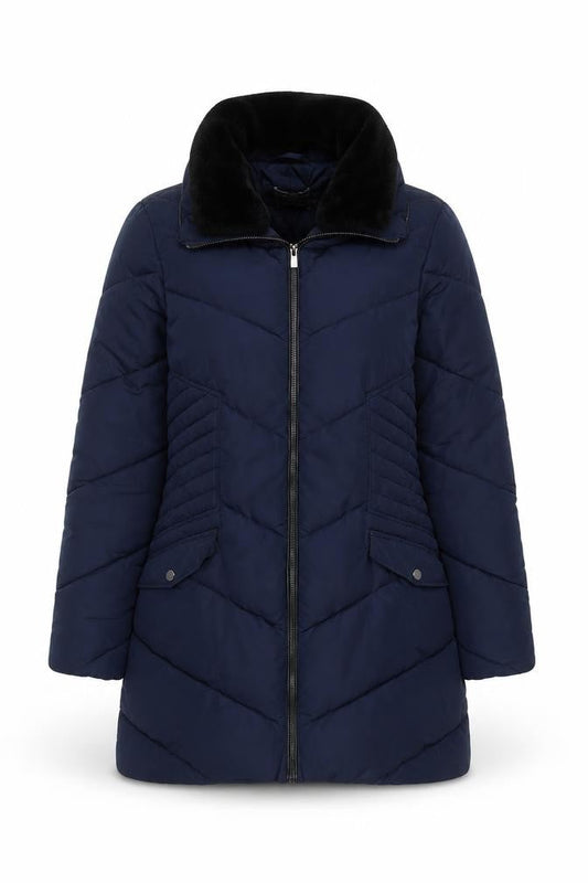Oasis Women's Blue Puffer Jacket, M, Autumn/Winter