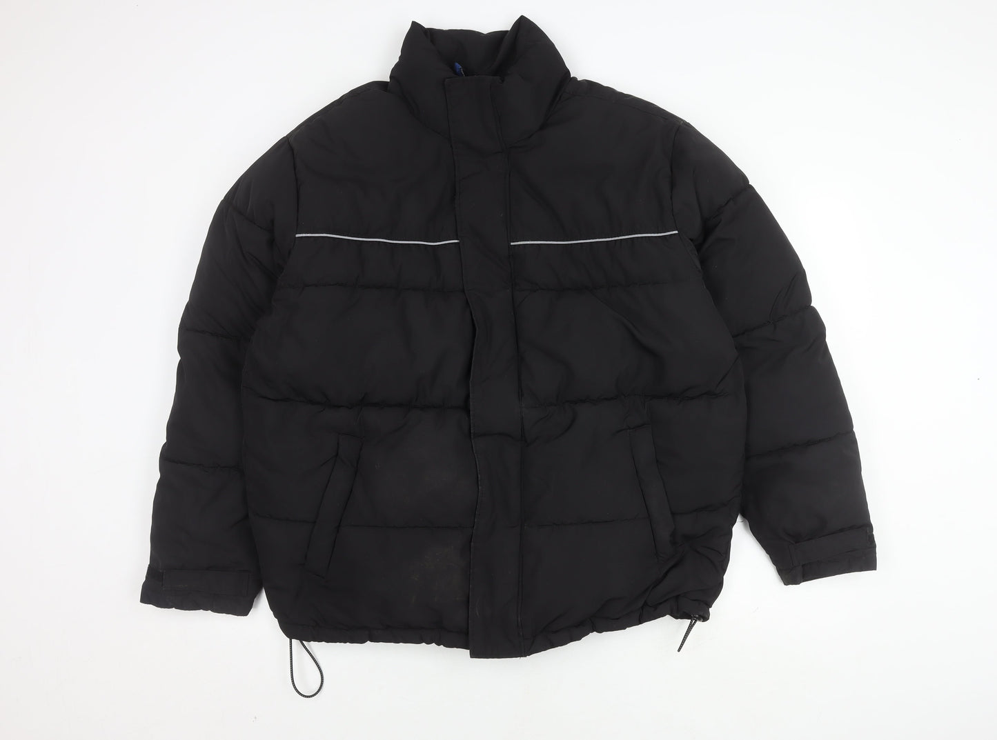 H&M Men's Black Puffer Jacket S for Winter Wear