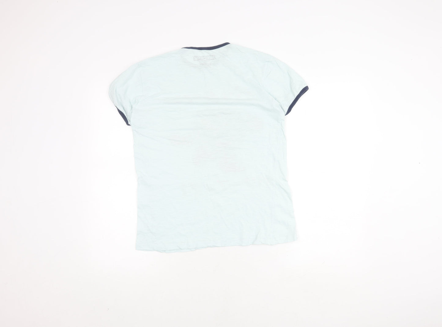 Bravado Pac-Man Unisex Blue Ringer T-Shirt S