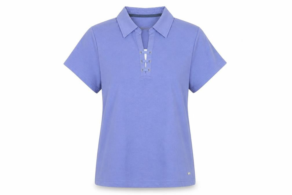 Dash Women's Purple Polo Short Sleeve Top Size 12