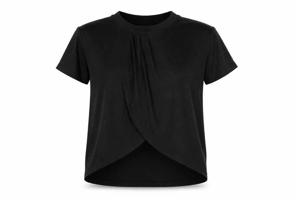 Sweaty Betty Women's Black Cotton T-Shirt, Size S