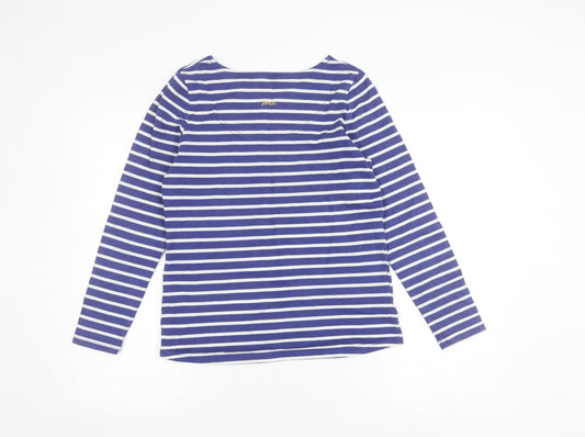 Joules Women's Blue Striped Long Sleeve T-Shirt 8