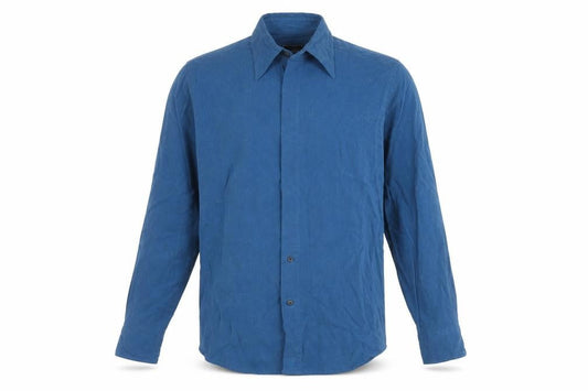 Van Heusen Men's Blue Long Sleeve Button-Up Shirt