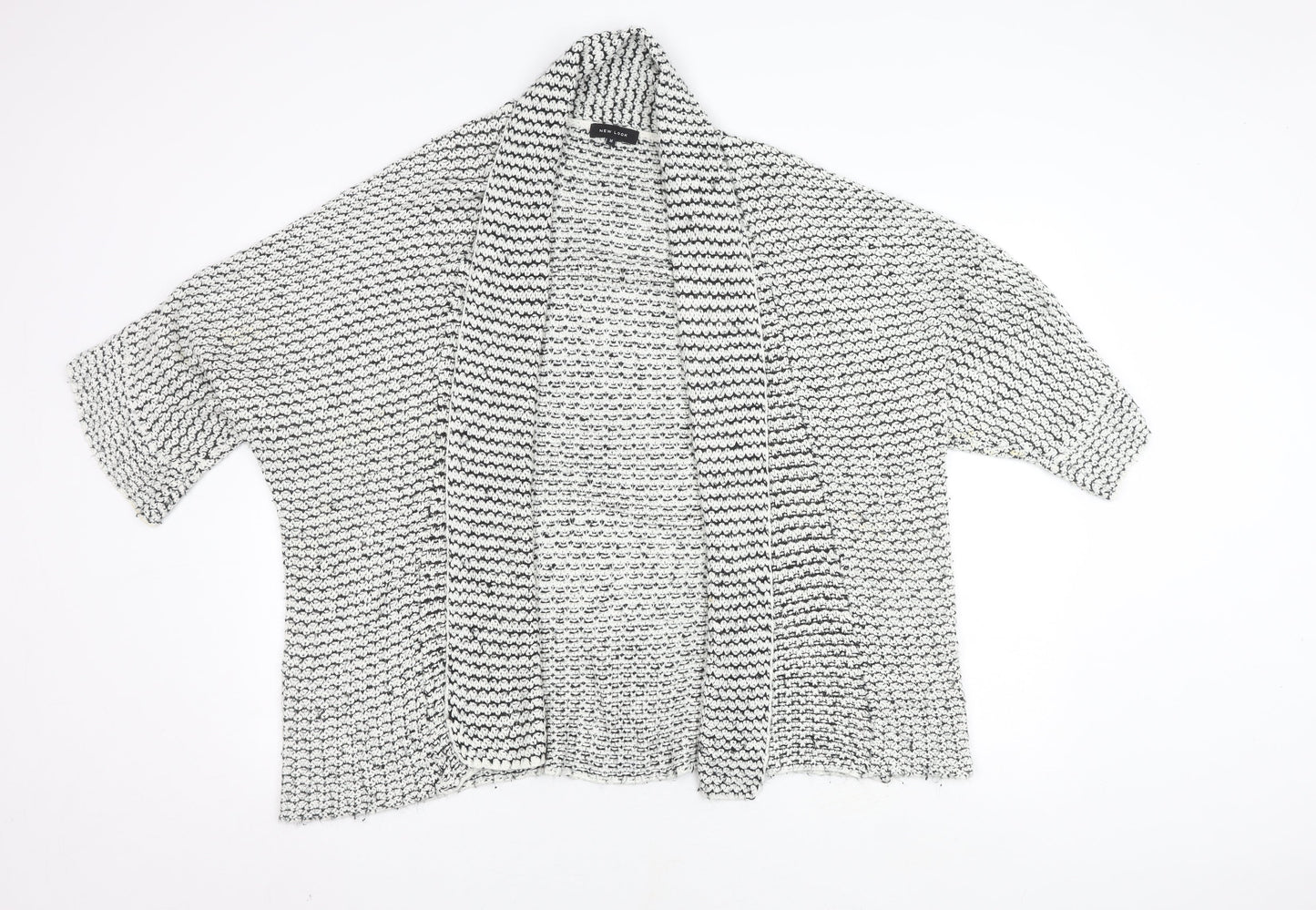 New Look Women's Multicoloured Open Front Cardigan M