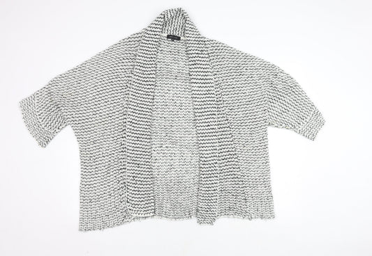 New Look Women's Multicoloured Open Front Cardigan M