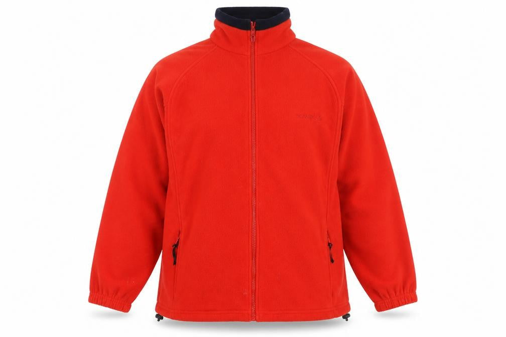 Scanda Red Fleece Jacket, Unisex, Size 14, Casual Wear