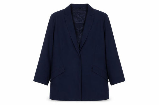 Mango Women's Blue Blazer M, Mid-Length Casual Jacket